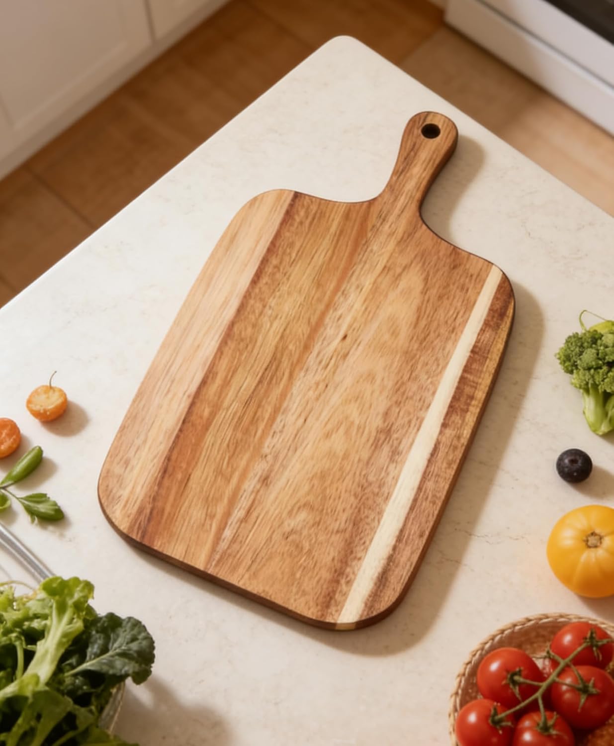 Wood Cutting Boards with Juice Groove (15" x 10"), Wooden Cutting Board for Kitchen, Charcuterie Board, Wooden Cutting Board for Meat, Cheese, Fruit, and Vegetables