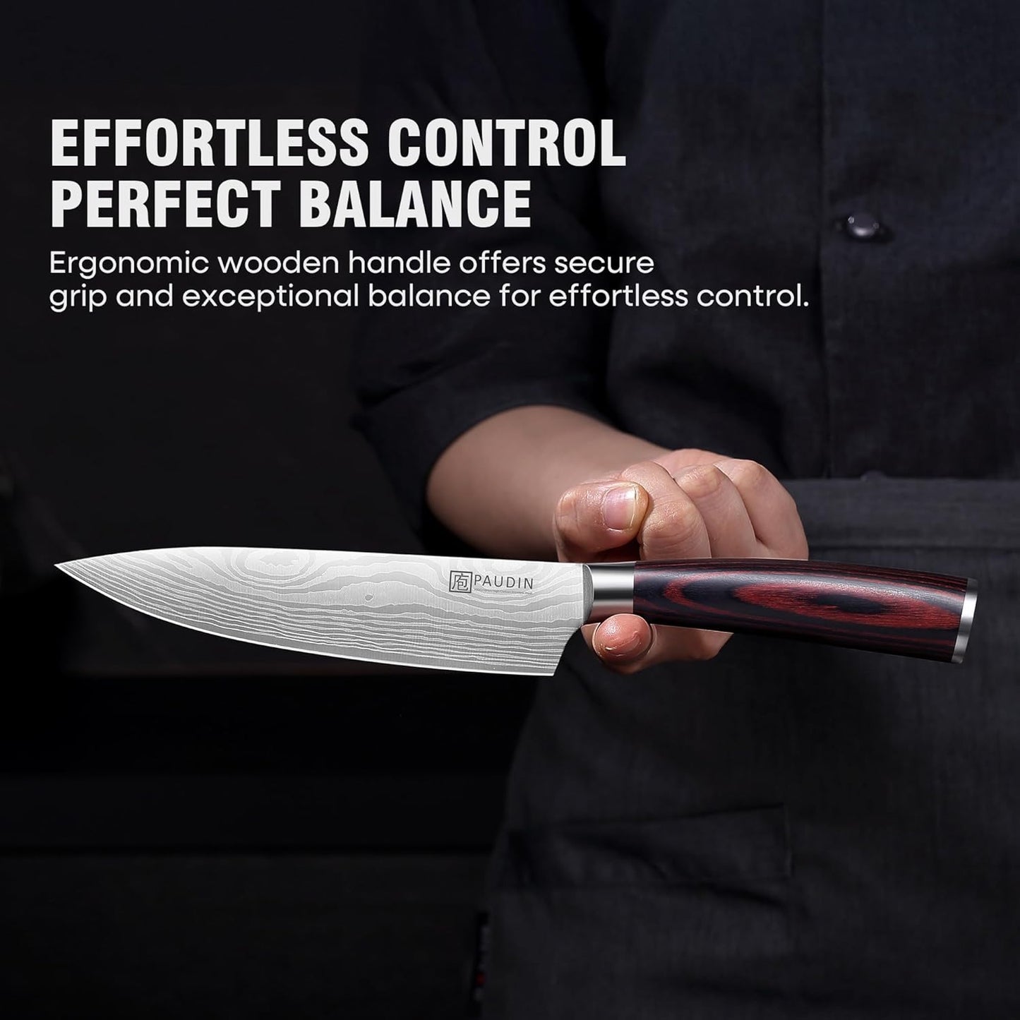 Cheese Knife, 5” Serrated Knife for Block Cheese,Sharp Tomato Knives | Non Stick Blade, High Carbon Steel Ultra Sharp Small Kitchen Knife, Ergonomic Pakkawood Handle