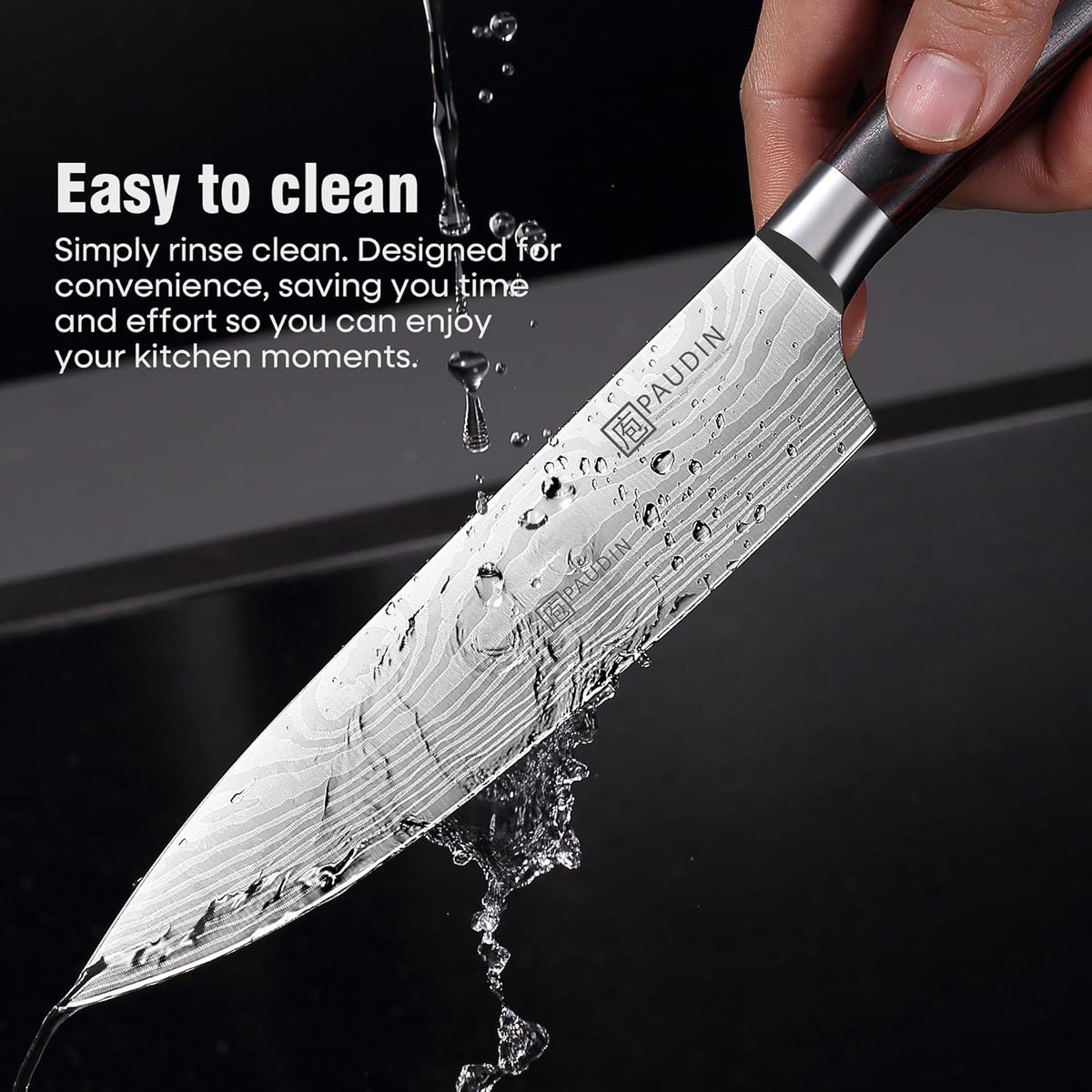 Cheese Knife, 5” Serrated Knife for Block Cheese,Sharp Tomato Knives | Non Stick Blade, High Carbon Steel Ultra Sharp Small Kitchen Knife, Ergonomic Pakkawood Handle