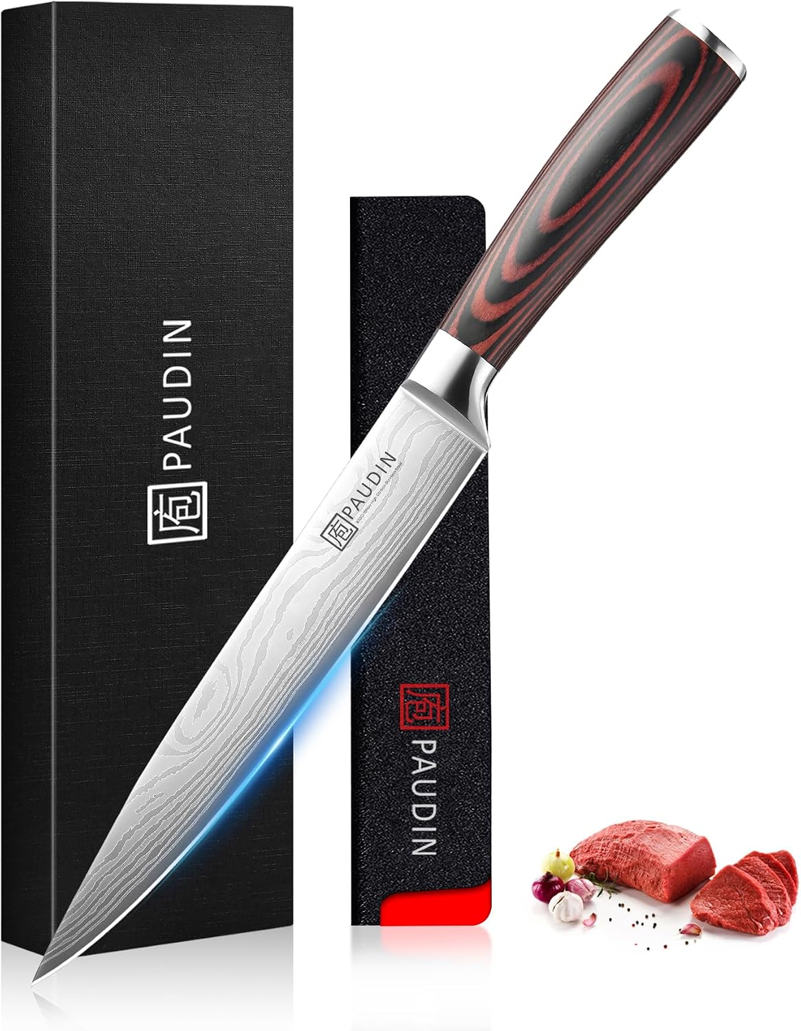 Cheese Knife, 5” Serrated Knife for Block Cheese,Sharp Tomato Knives | Non Stick Blade, High Carbon Steel Ultra Sharp Small Kitchen Knife, Ergonomic Pakkawood Handle