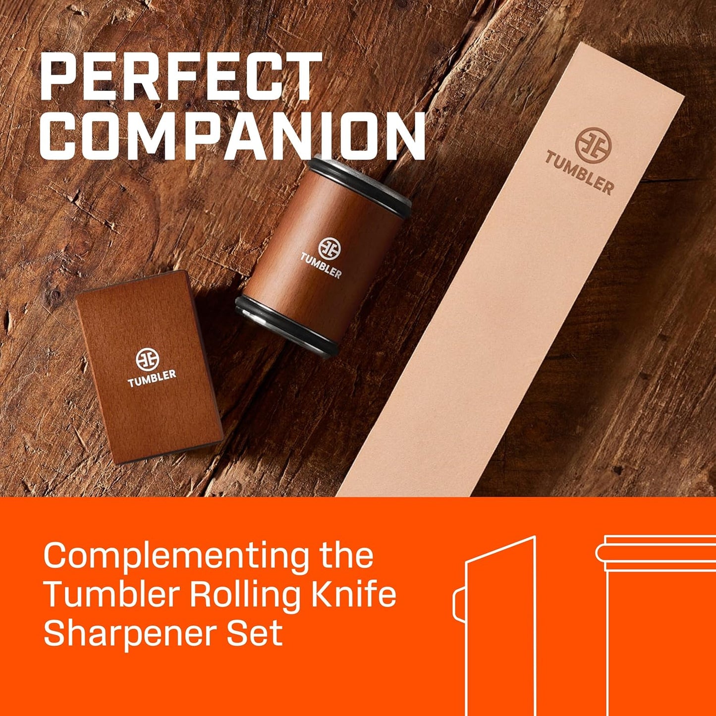 Leather Strop for Knife Sharpening - Knife Companion for Knife Sharpener Kit - Genuine Leather Knife Sharpening Strop