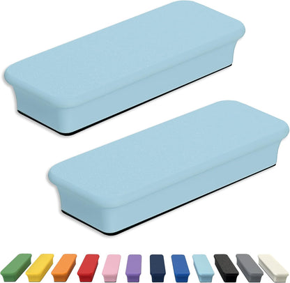 Mega Magnets - Neodymium - Heavy Duty, Colorful, Ergonomic, Ideal for Crafting, Quilting, and as Magnetic Knife Holders (2, Ice Blue Bar)