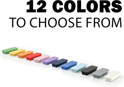 Mega Magnets - Neodymium - Heavy Duty, Colorful, Ergonomic, Ideal for Crafting, Quilting, and as Magnetic Knife Holders (2, Ice Blue Bar)