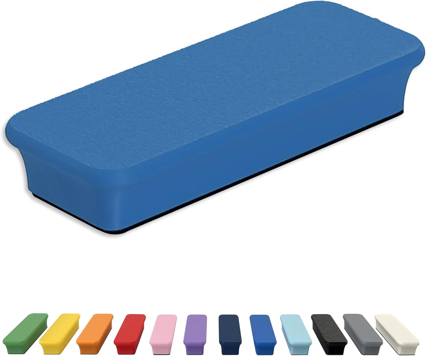 Mega Magnets - Neodymium - Heavy Duty, Colorful, Ergonomic, Ideal for Crafting, Quilting, and as Magnetic Knife Holders (2, Ice Blue Bar)