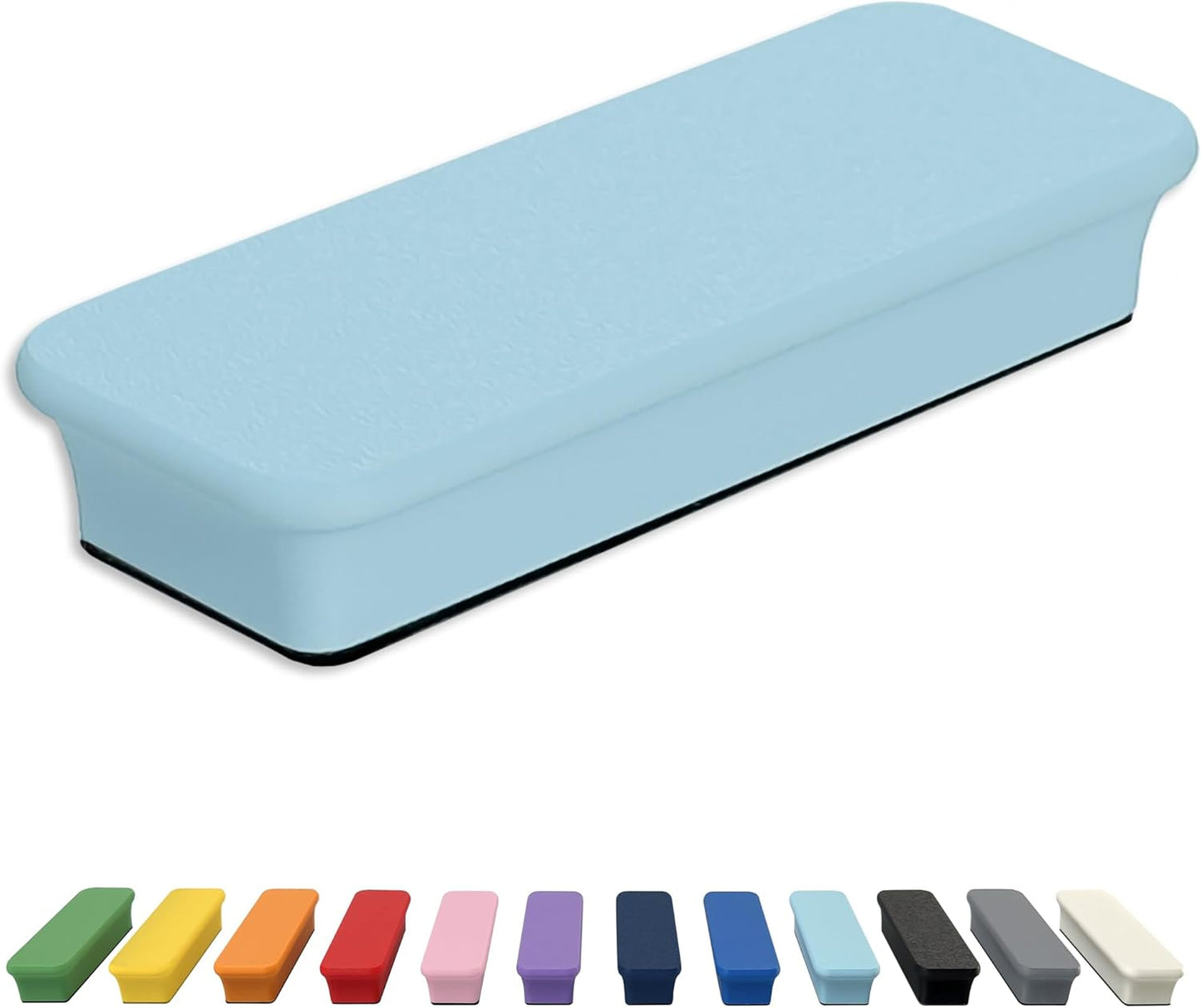 Mega Magnets - Neodymium - Heavy Duty, Colorful, Ergonomic, Ideal for Crafting, Quilting, and as Magnetic Knife Holders (2, Ice Blue Bar)