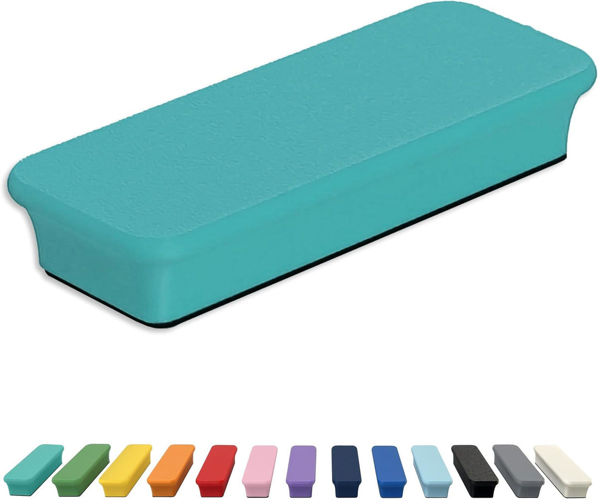 Mega Magnets - Neodymium - Heavy Duty, Colorful, Ergonomic, Ideal for Crafting, Quilting, and as Magnetic Knife Holders (2, Ice Blue Bar)