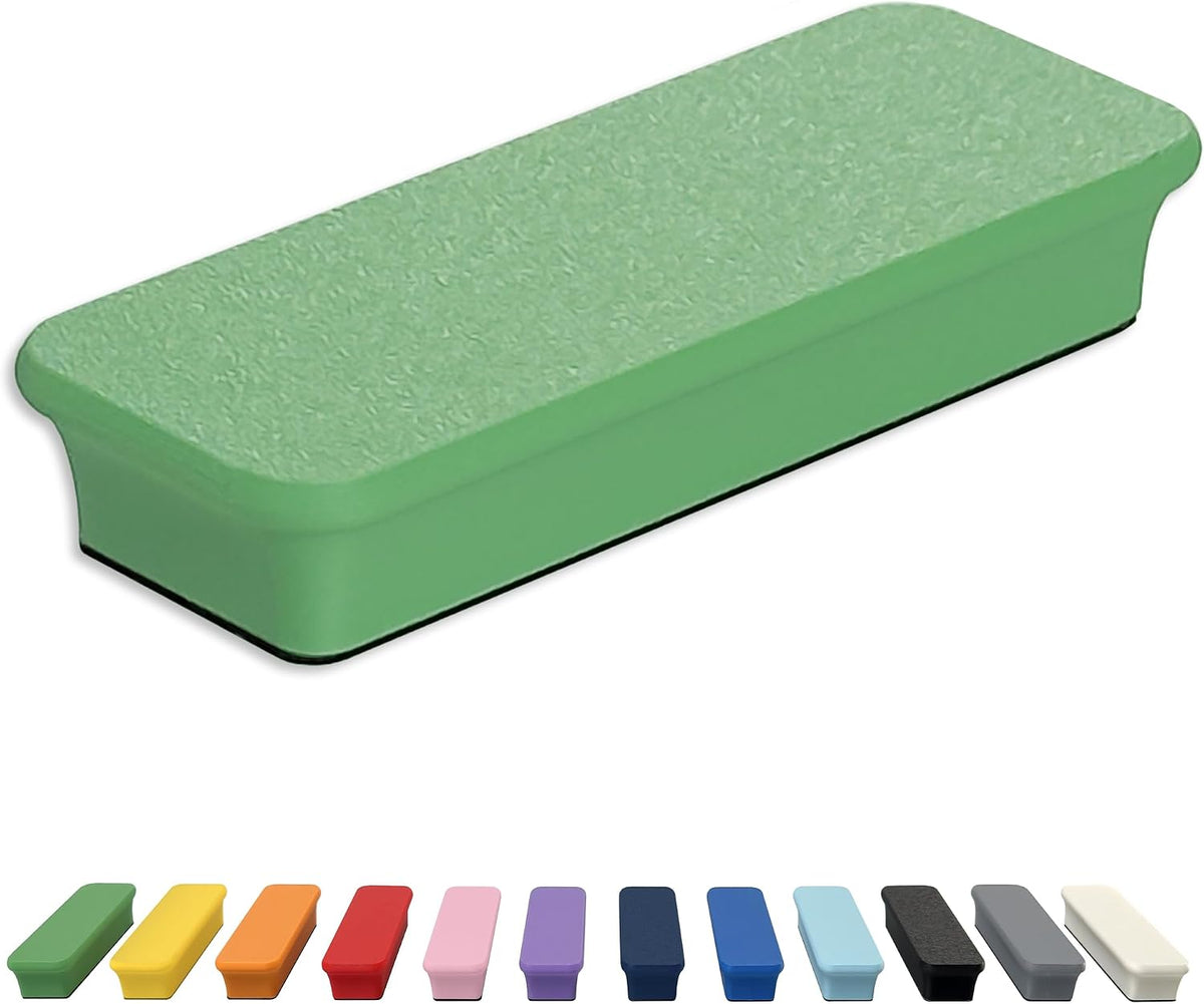 Mega Magnets - Neodymium - Heavy Duty, Colorful, Ergonomic, Ideal for Crafting, Quilting, and as Magnetic Knife Holders (2, Ice Blue Bar)