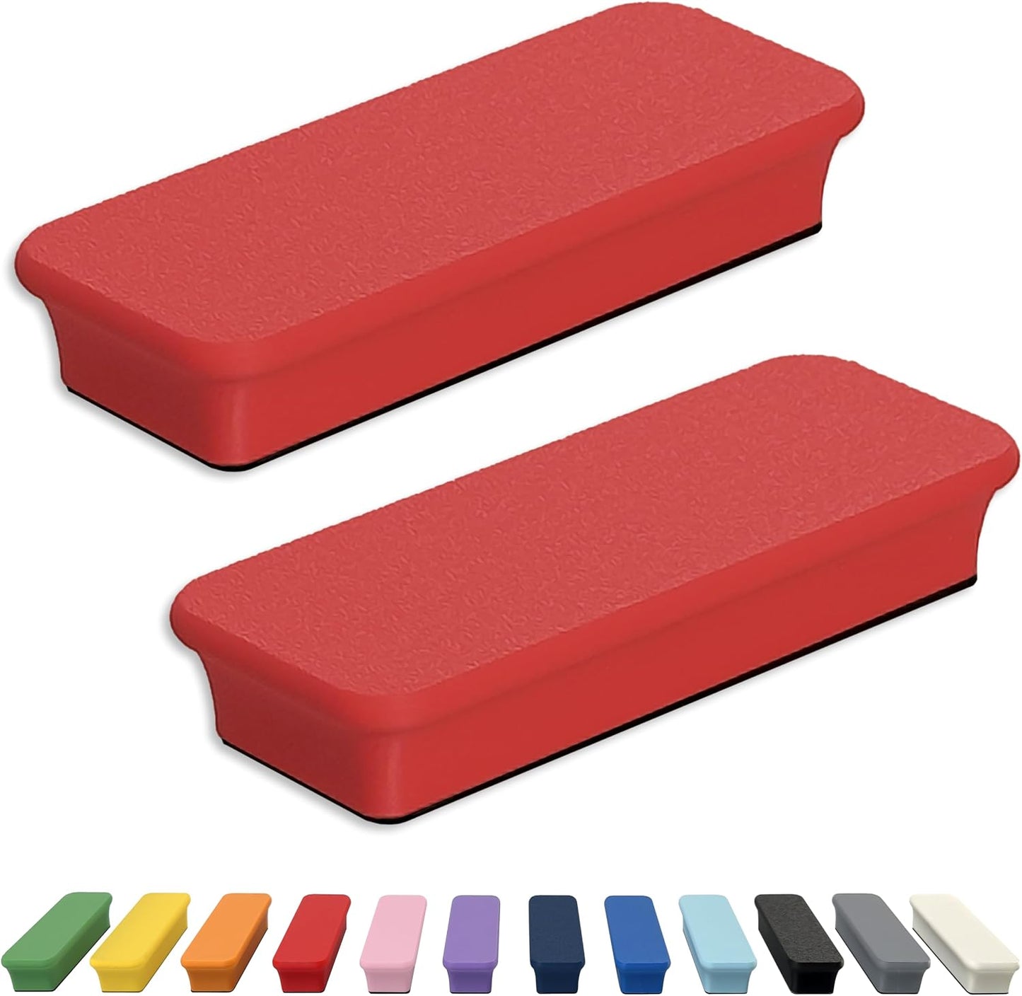 Mega Magnets - Neodymium - Heavy Duty, Colorful, Ergonomic, Ideal for Crafting, Quilting, and as Magnetic Knife Holders (2, Ice Blue Bar)