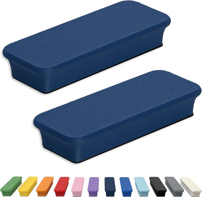 Mega Magnets - Neodymium - Heavy Duty, Colorful, Ergonomic, Ideal for Crafting, Quilting, and as Magnetic Knife Holders (2, Ice Blue Bar)