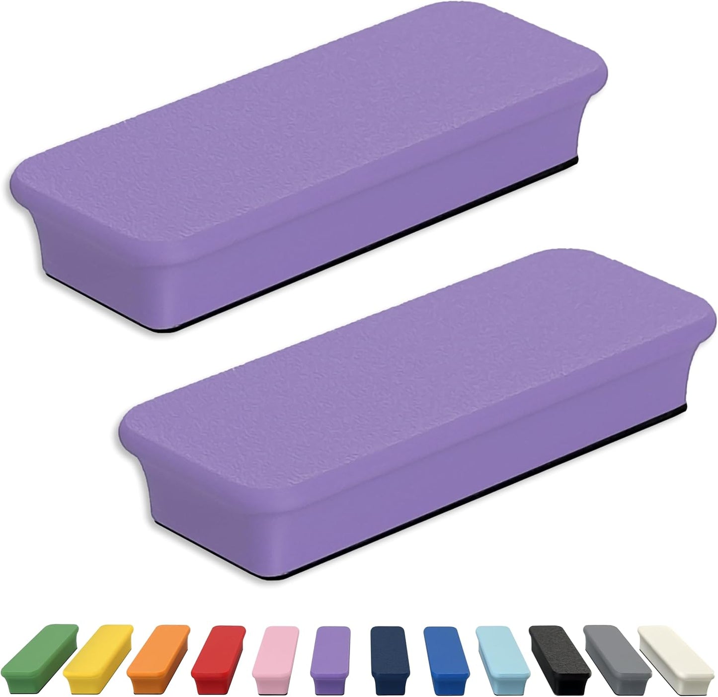 Mega Magnets - Neodymium - Heavy Duty, Colorful, Ergonomic, Ideal for Crafting, Quilting, and as Magnetic Knife Holders (2, Ice Blue Bar)