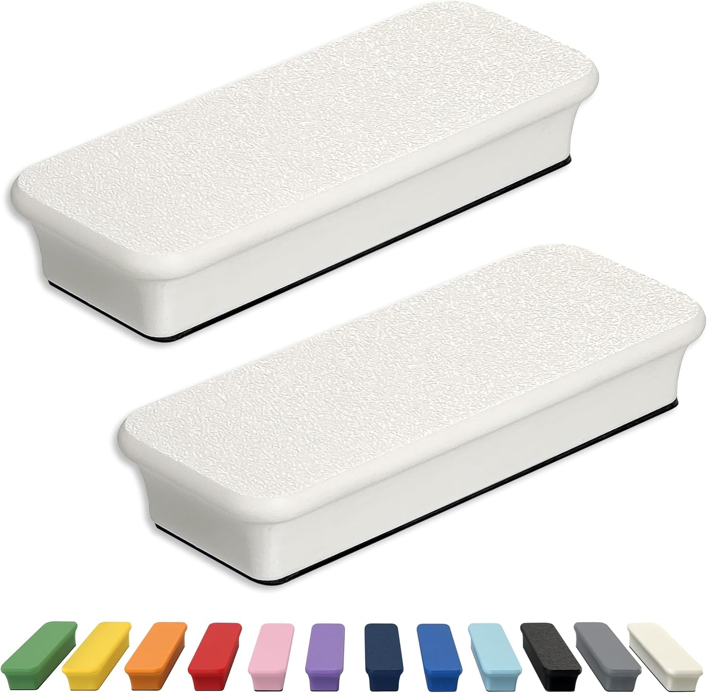 Mega Magnets - Neodymium - Heavy Duty, Colorful, Ergonomic, Ideal for Crafting, Quilting, and as Magnetic Knife Holders (2, Ice Blue Bar)