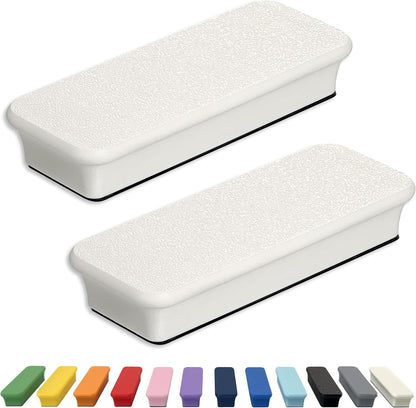 Mega Magnets - Neodymium - Heavy Duty, Colorful, Ergonomic, Ideal for Crafting, Quilting, and as Magnetic Knife Holders (2, Ice Blue Bar)