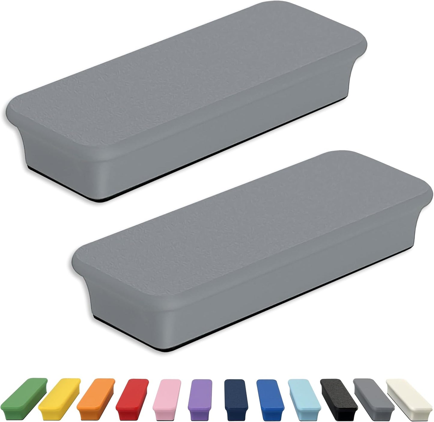 Mega Magnets - Neodymium - Heavy Duty, Colorful, Ergonomic, Ideal for Crafting, Quilting, and as Magnetic Knife Holders (2, Ice Blue Bar)