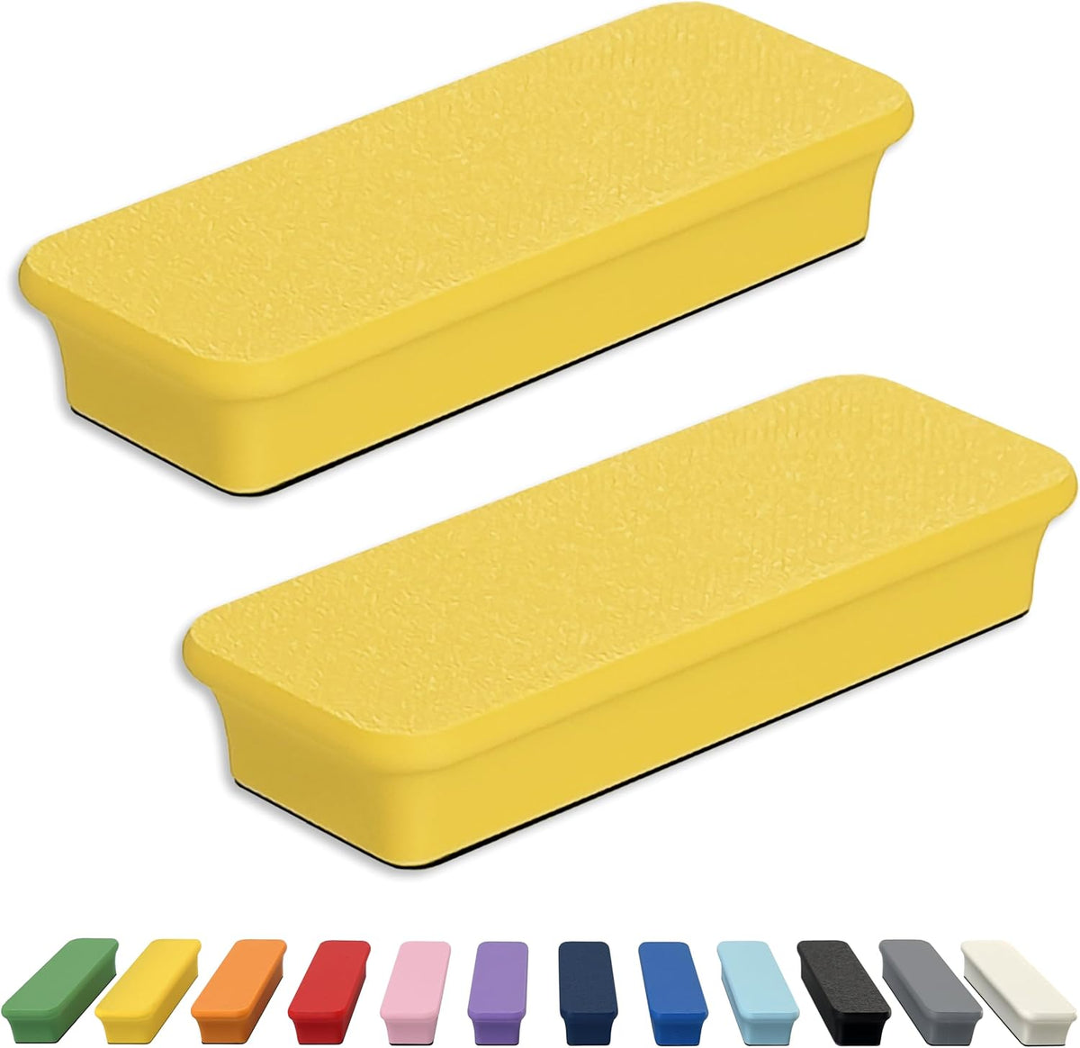 Mega Magnets - Neodymium - Heavy Duty, Colorful, Ergonomic, Ideal for Crafting, Quilting, and as Magnetic Knife Holders (2, Ice Blue Bar)