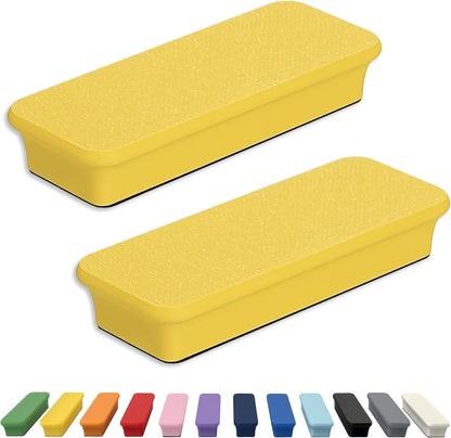 Mega Magnets - Neodymium - Heavy Duty, Colorful, Ergonomic, Ideal for Crafting, Quilting, and as Magnetic Knife Holders (2, Ice Blue Bar)