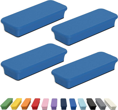 Mega Magnets - Neodymium - Heavy Duty, Colorful, Ergonomic, Ideal for Crafting, Quilting, and as Magnetic Knife Holders (2, Ice Blue Bar)