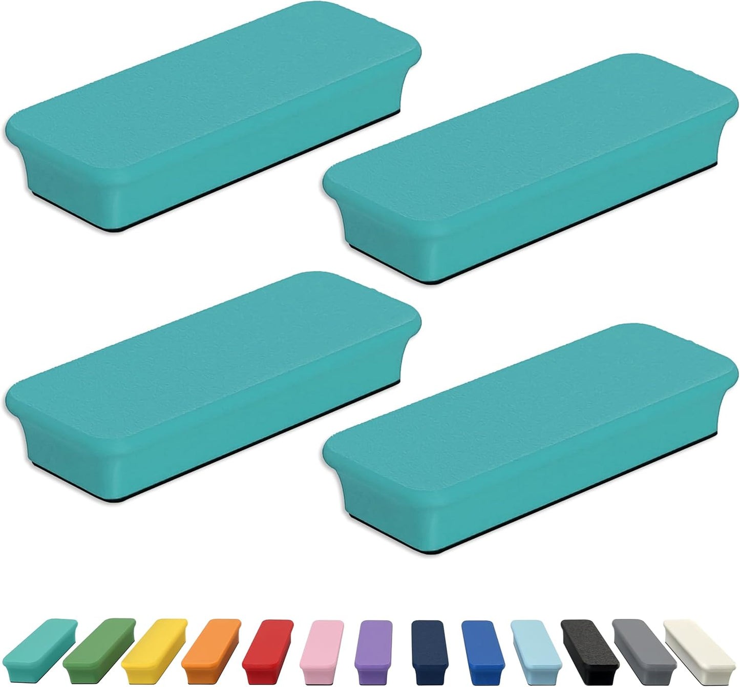 Mega Magnets - Neodymium - Heavy Duty, Colorful, Ergonomic, Ideal for Crafting, Quilting, and as Magnetic Knife Holders (2, Ice Blue Bar)