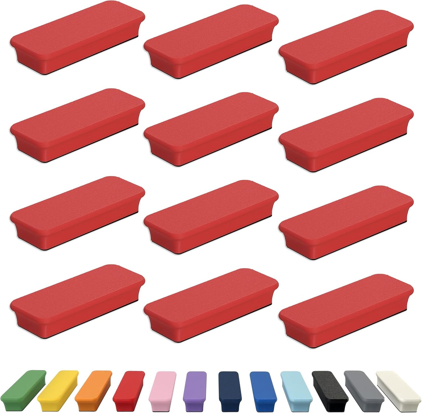 Mega Magnets - Neodymium - Heavy Duty, Colorful, Ergonomic, Ideal for Crafting, Quilting, and as Magnetic Knife Holders (2, Ice Blue Bar)