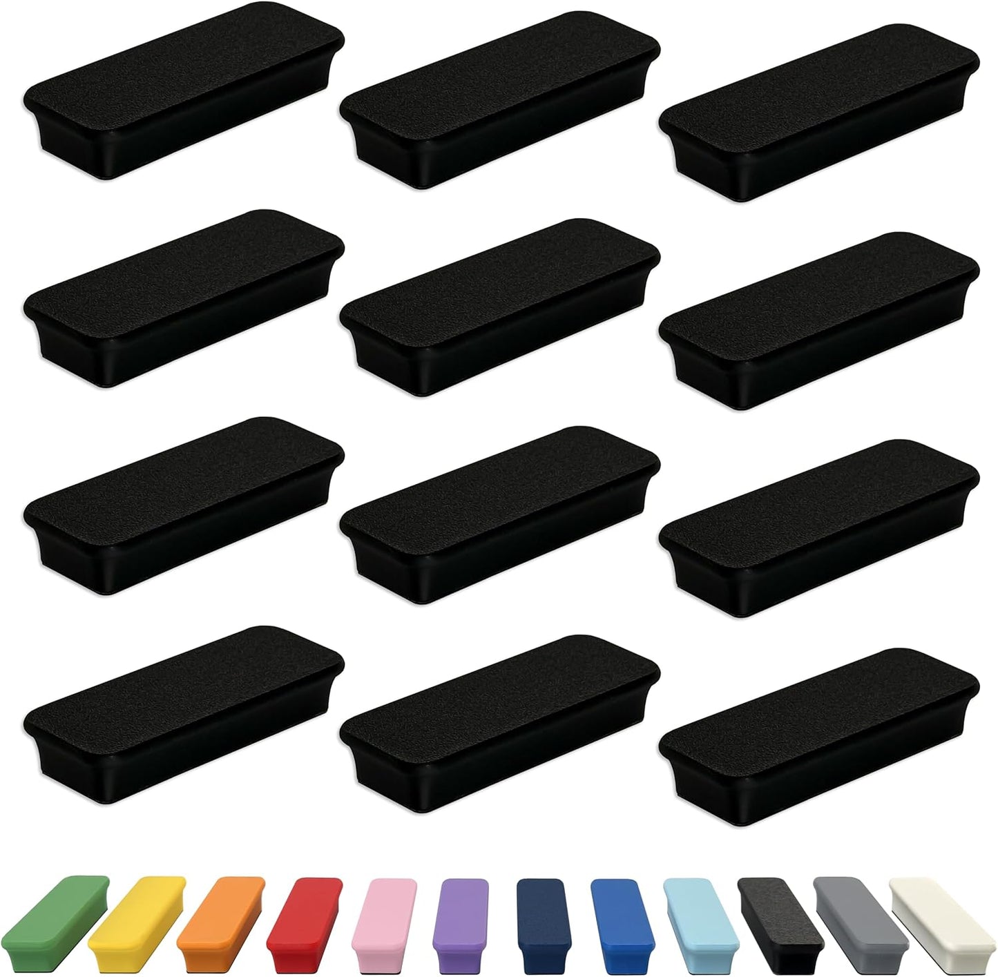 Mega Magnets - Neodymium - Heavy Duty, Colorful, Ergonomic, Ideal for Crafting, Quilting, and as Magnetic Knife Holders (2, Ice Blue Bar)