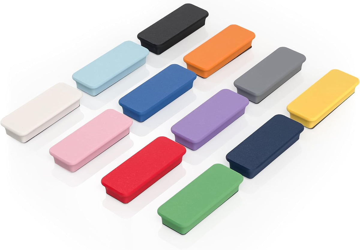 Mega Magnets - Neodymium - Heavy Duty, Colorful, Ergonomic, Ideal for Crafting, Quilting, and as Magnetic Knife Holders (2, Ice Blue Bar)