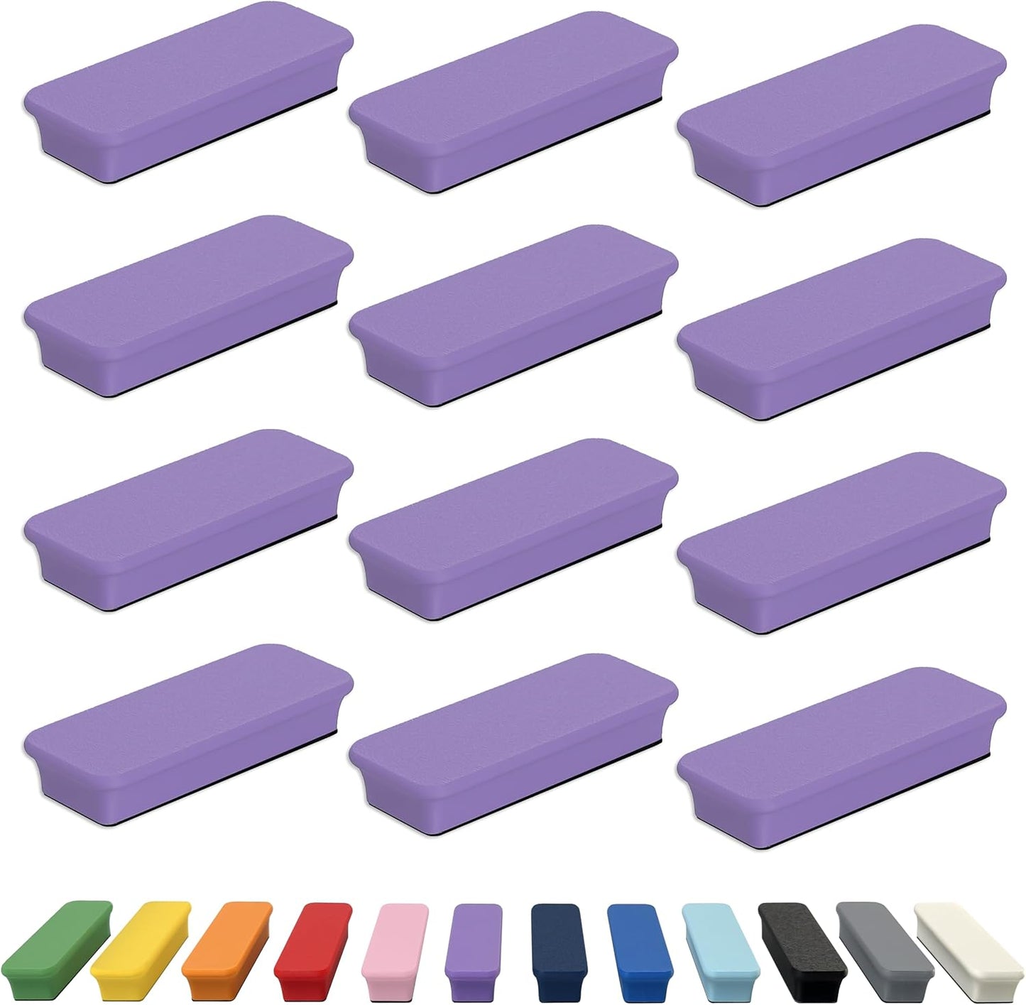 Mega Magnets - Neodymium - Heavy Duty, Colorful, Ergonomic, Ideal for Crafting, Quilting, and as Magnetic Knife Holders (2, Ice Blue Bar)