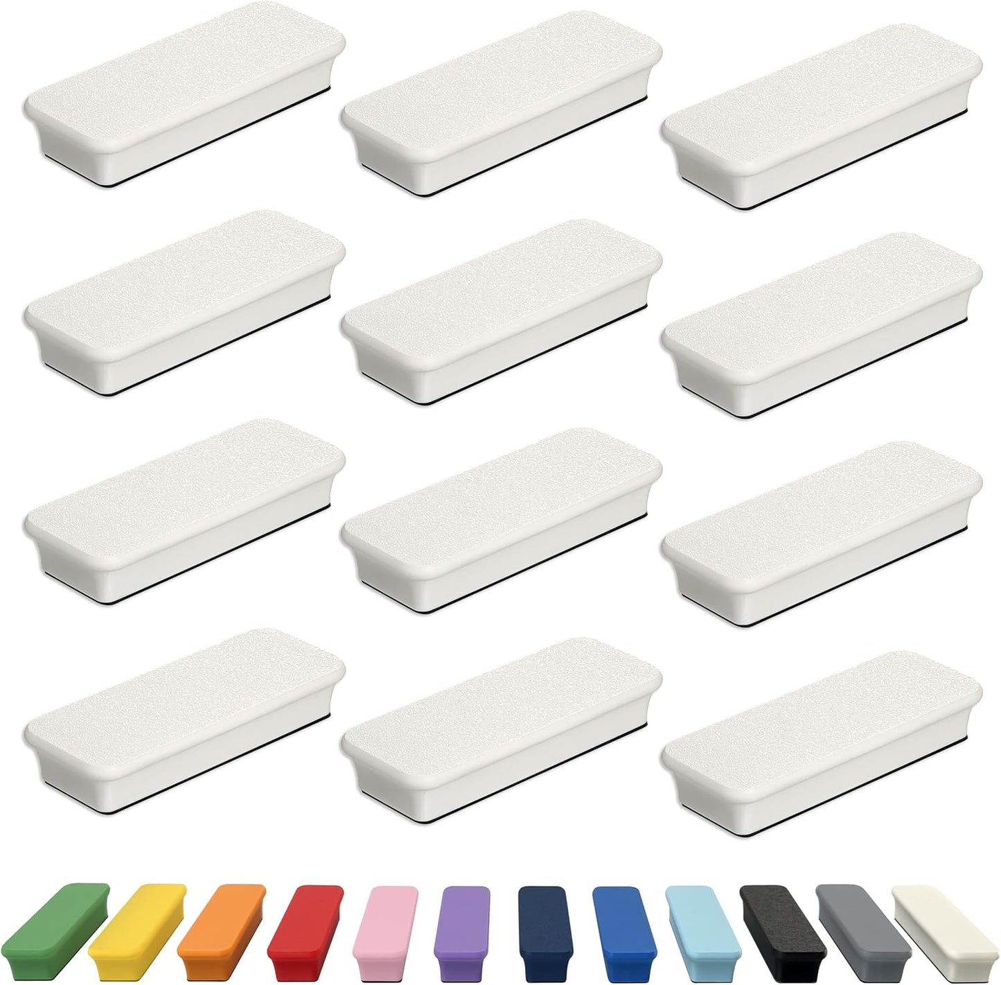 Mega Magnets - Neodymium - Heavy Duty, Colorful, Ergonomic, Ideal for Crafting, Quilting, and as Magnetic Knife Holders (2, Ice Blue Bar)
