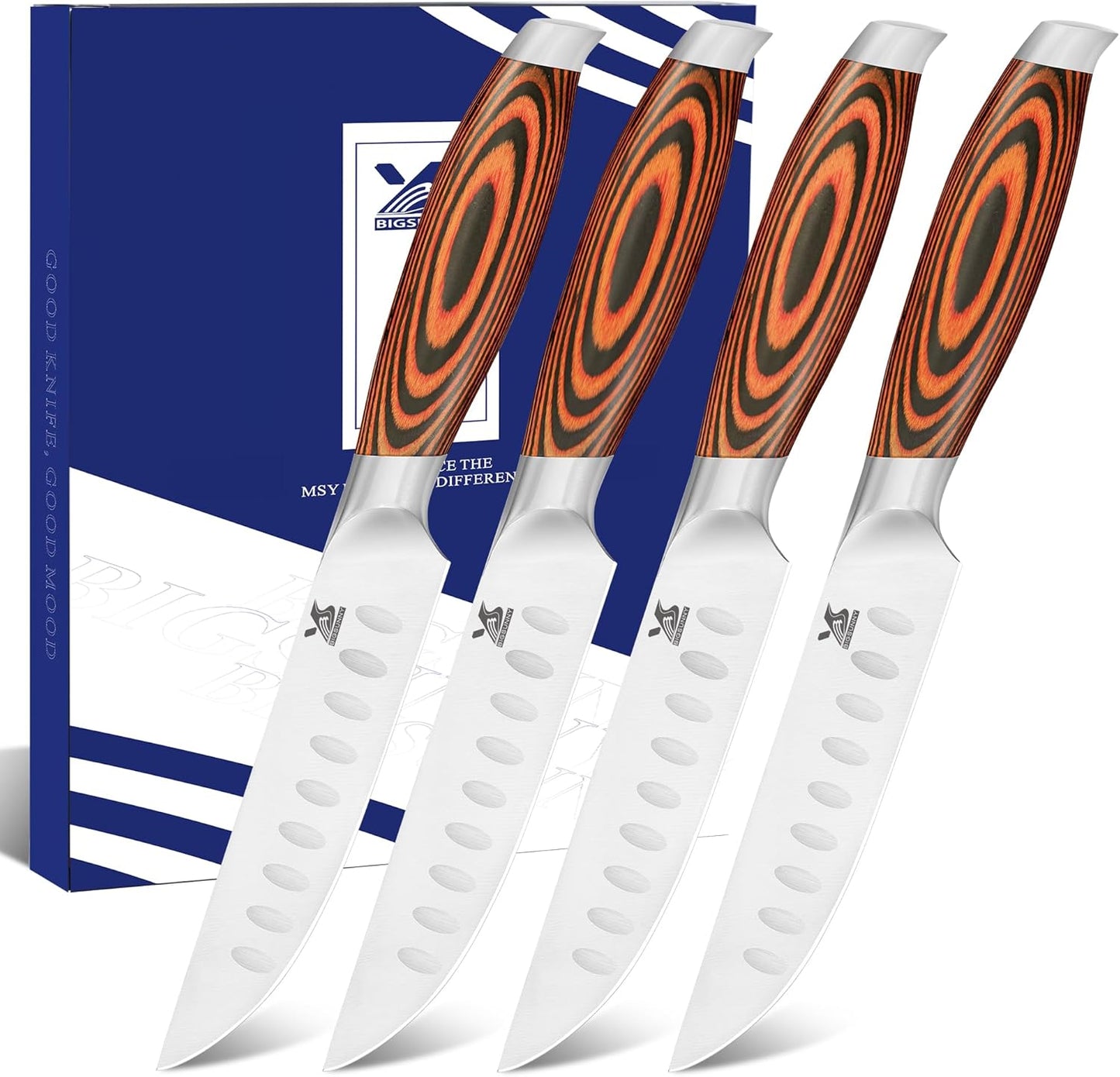 Knife Block Set 17-piece Knife Set with Wooden Block - German Steel Perfect Cutlery Set Gift