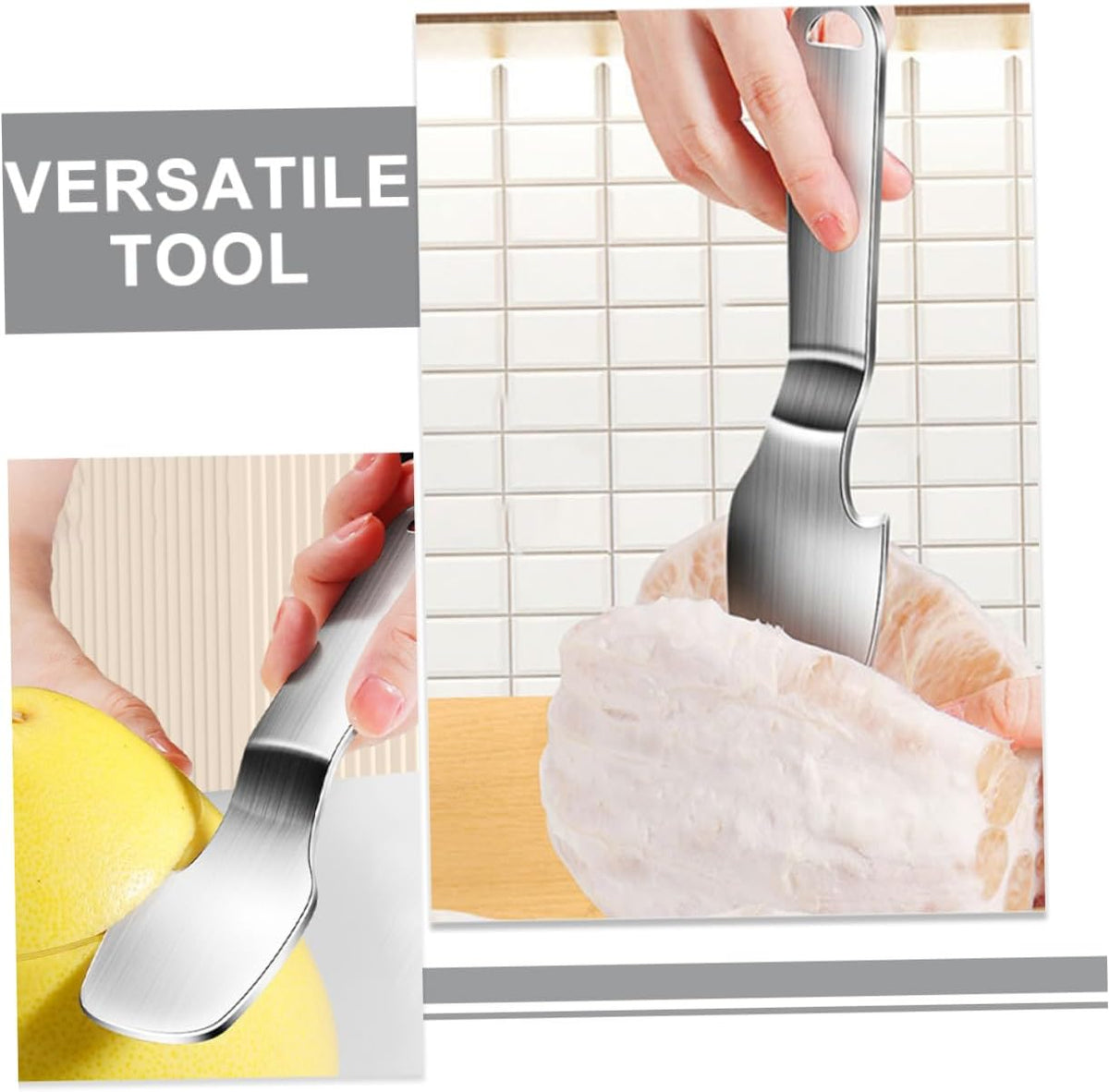 Citrus Zester Fruit Carving Tools Lemon Peeler Stainless Steel Grapefruit Knife Multi-functional Kitchen Accessory