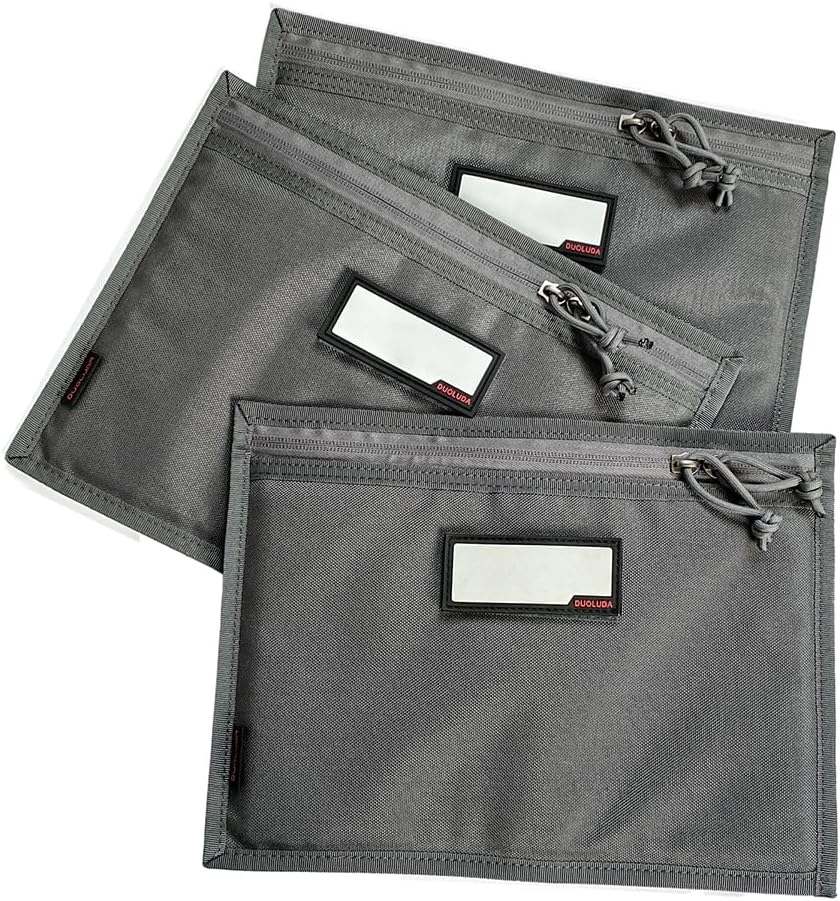3-Pack Handgun Case,Soft Pistol Rug Case Tactical Handgun Storage Pouch with for Hunting Shooting Range Sports 4 of ID Patches Included
