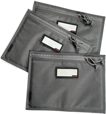 3-Pack Handgun Case,Soft Pistol Rug Case Tactical Handgun Storage Pouch with for Hunting Shooting Range Sports 4 of ID Patches Included