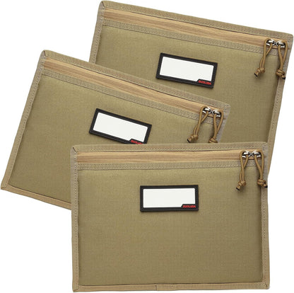 3-Pack Handgun Case,Soft Pistol Rug Case Tactical Handgun Storage Pouch with for Hunting Shooting Range Sports 4 of ID Patches Included
