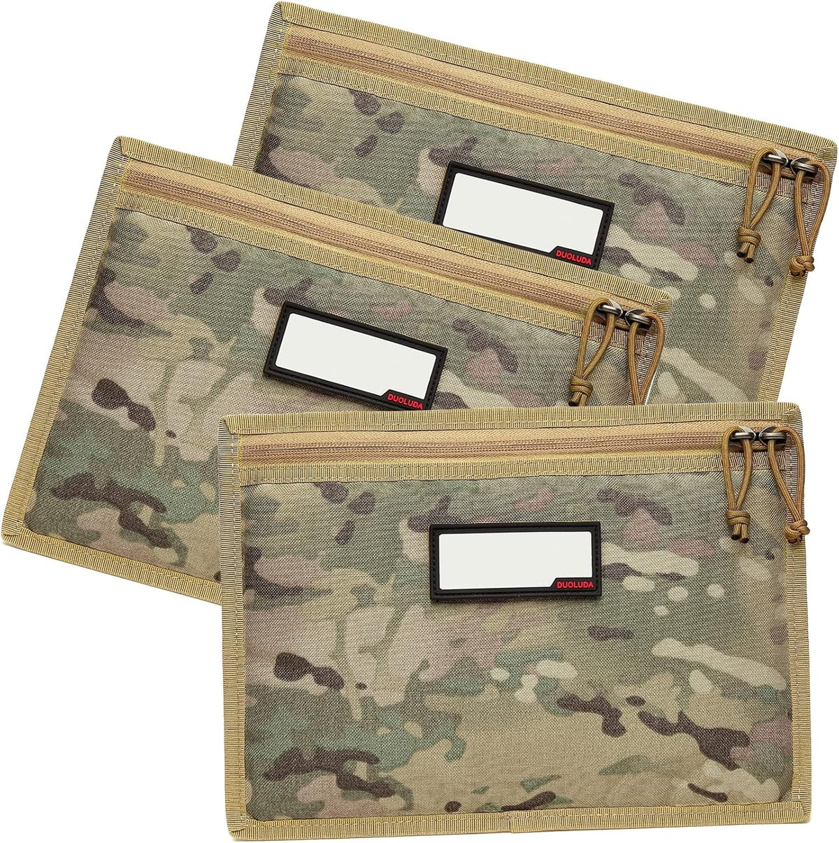 3-Pack Handgun Case,Soft Pistol Rug Case Tactical Handgun Storage Pouch with for Hunting Shooting Range Sports 4 of ID Patches Included