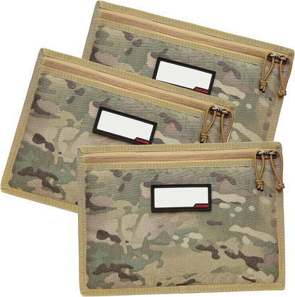 3-Pack Handgun Case,Soft Pistol Rug Case Tactical Handgun Storage Pouch with for Hunting Shooting Range Sports 4 of ID Patches Included
