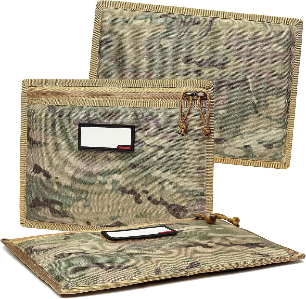 3-Pack Handgun Case,Soft Pistol Rug Case Tactical Handgun Storage Pouch with for Hunting Shooting Range Sports 4 of ID Patches Included