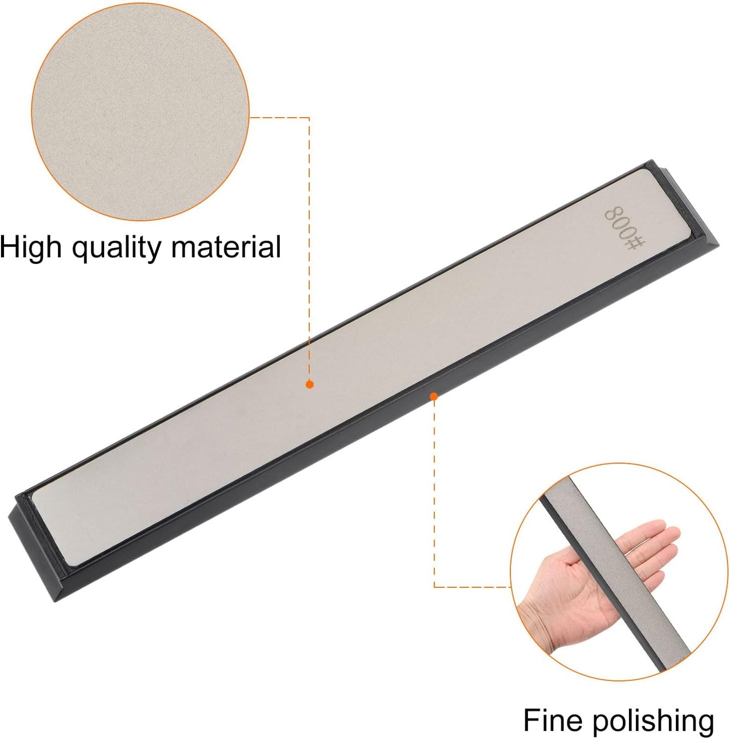 2pcs Diamond Sharpening Stone Set 800 Grit for Scissors Kitchen Tools