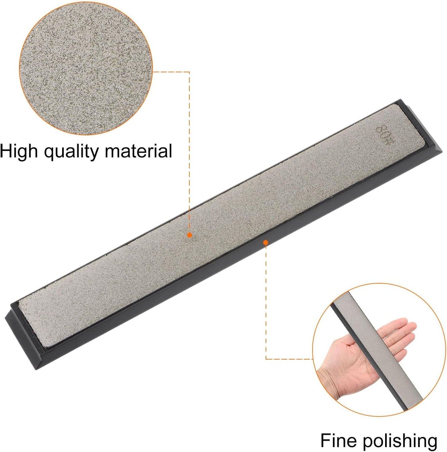 2pcs Diamond Sharpening Stone Set 800 Grit for Scissors Kitchen Tools