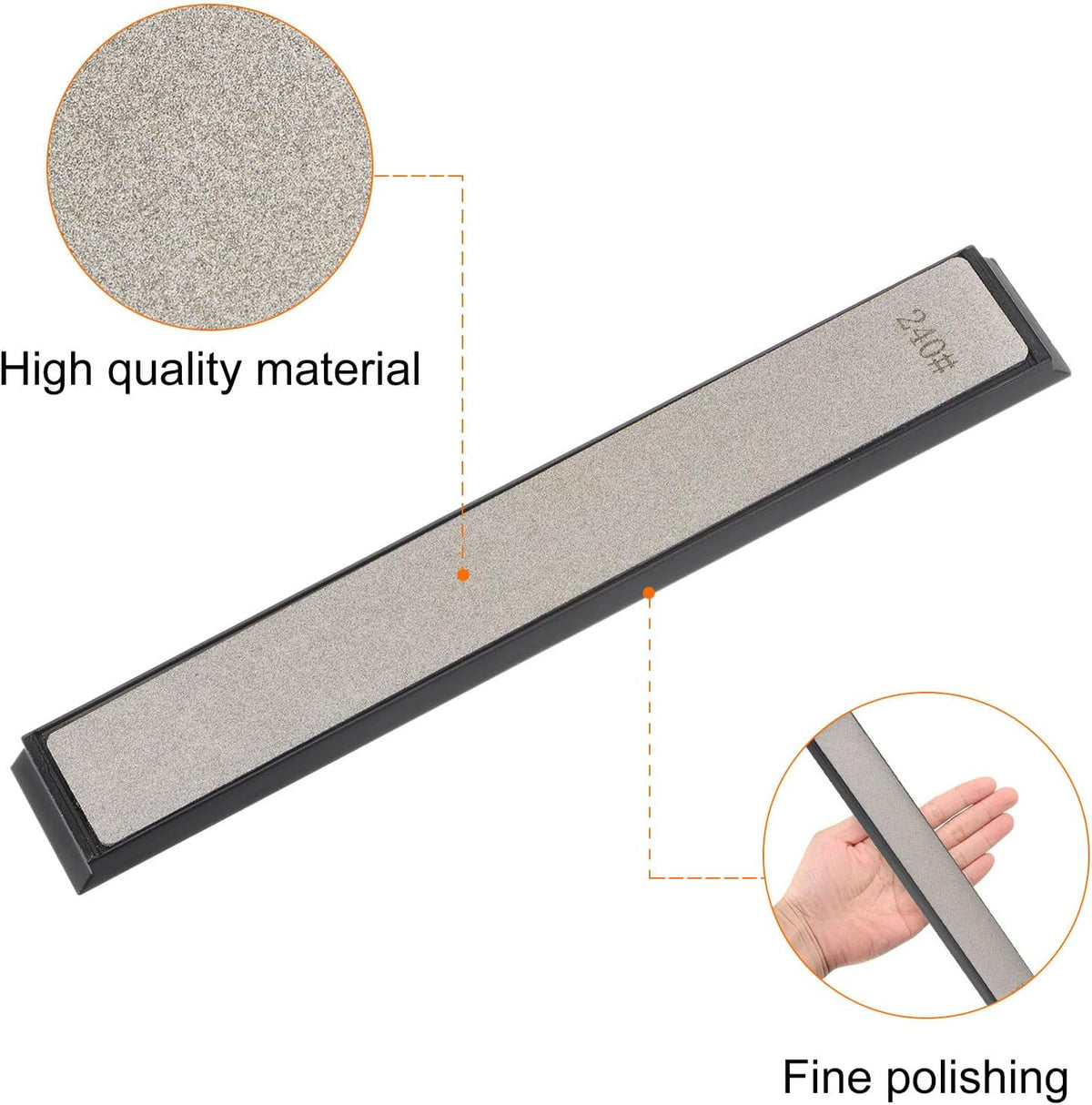 2pcs Diamond Sharpening Stone Set 800 Grit for Scissors Kitchen Tools