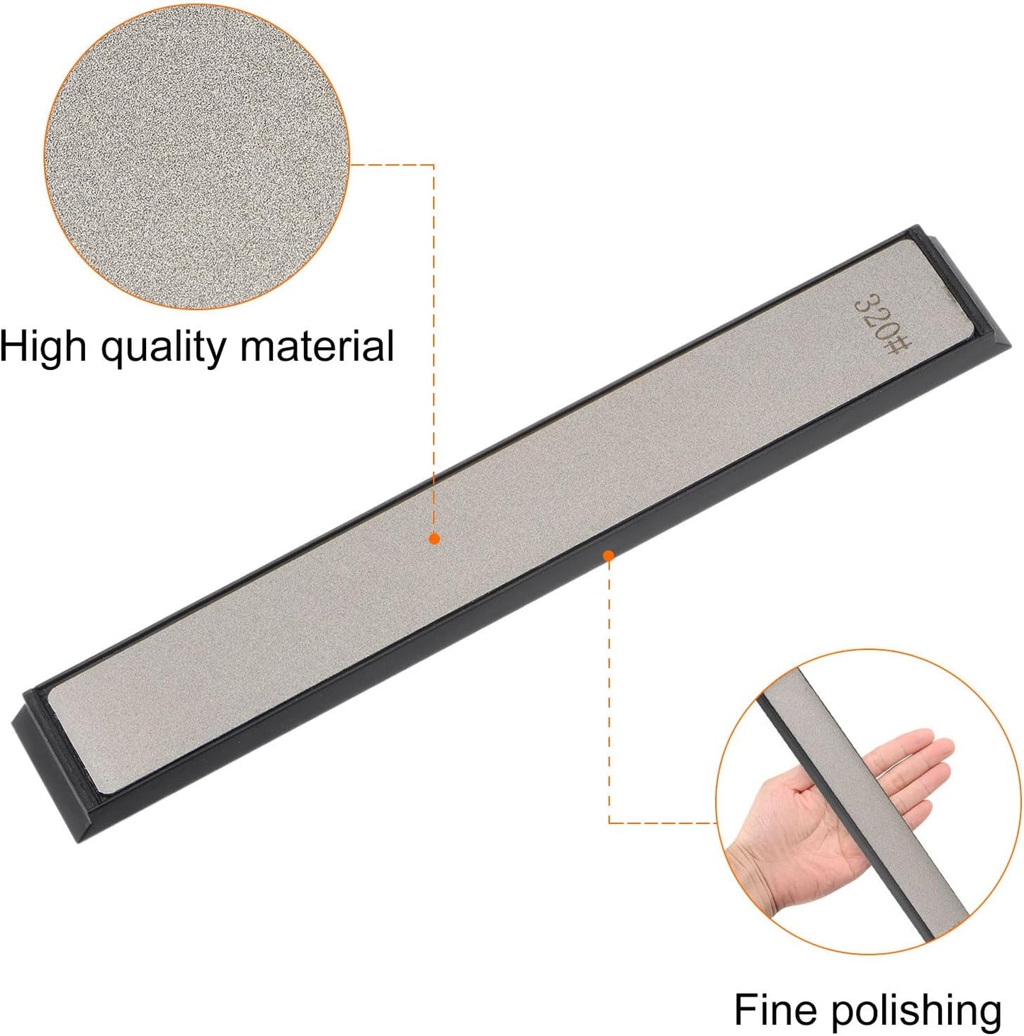 2pcs Diamond Sharpening Stone Set 800 Grit for Scissors Kitchen Tools