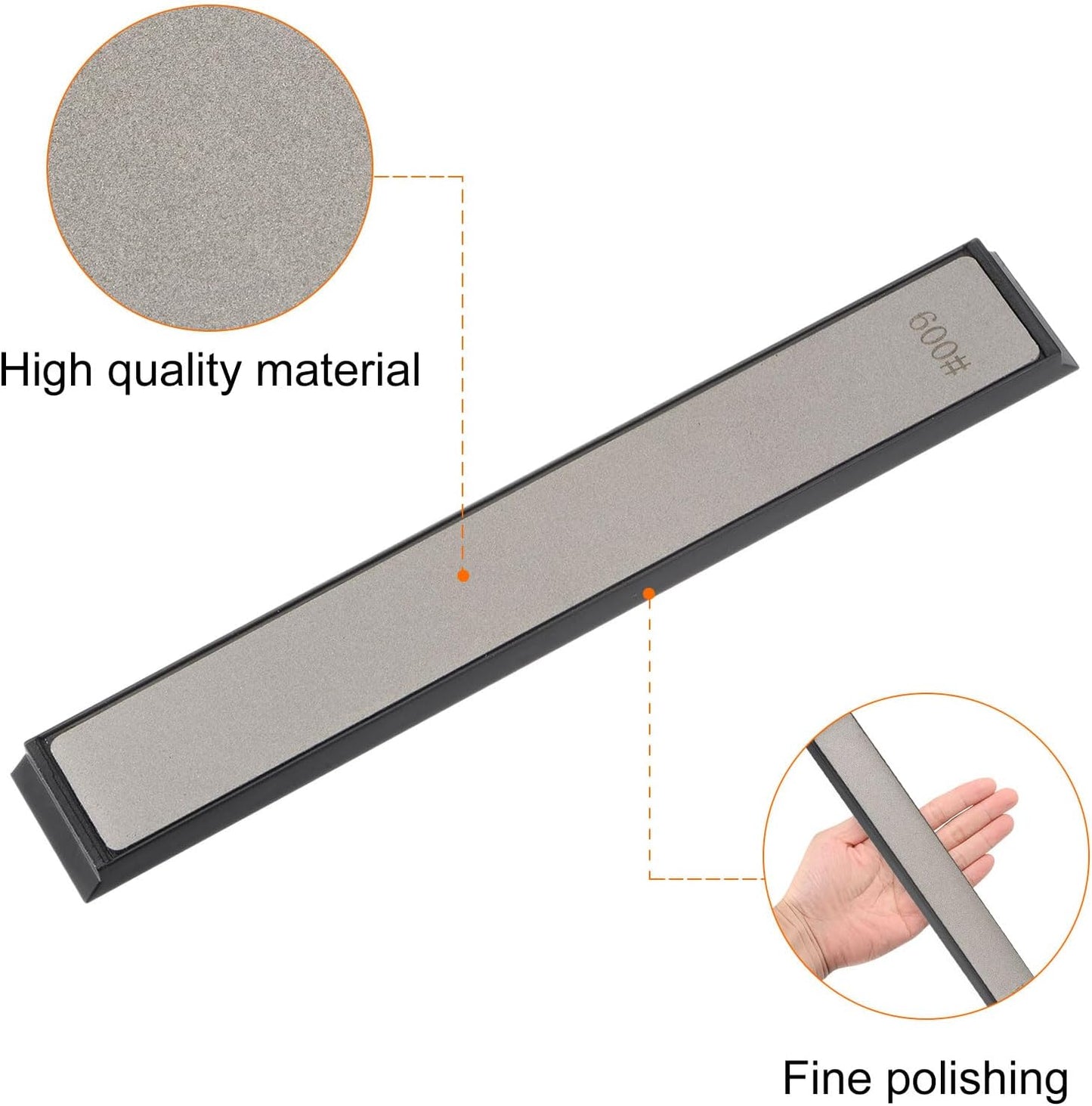 2pcs Diamond Sharpening Stone Set 800 Grit for Scissors Kitchen Tools