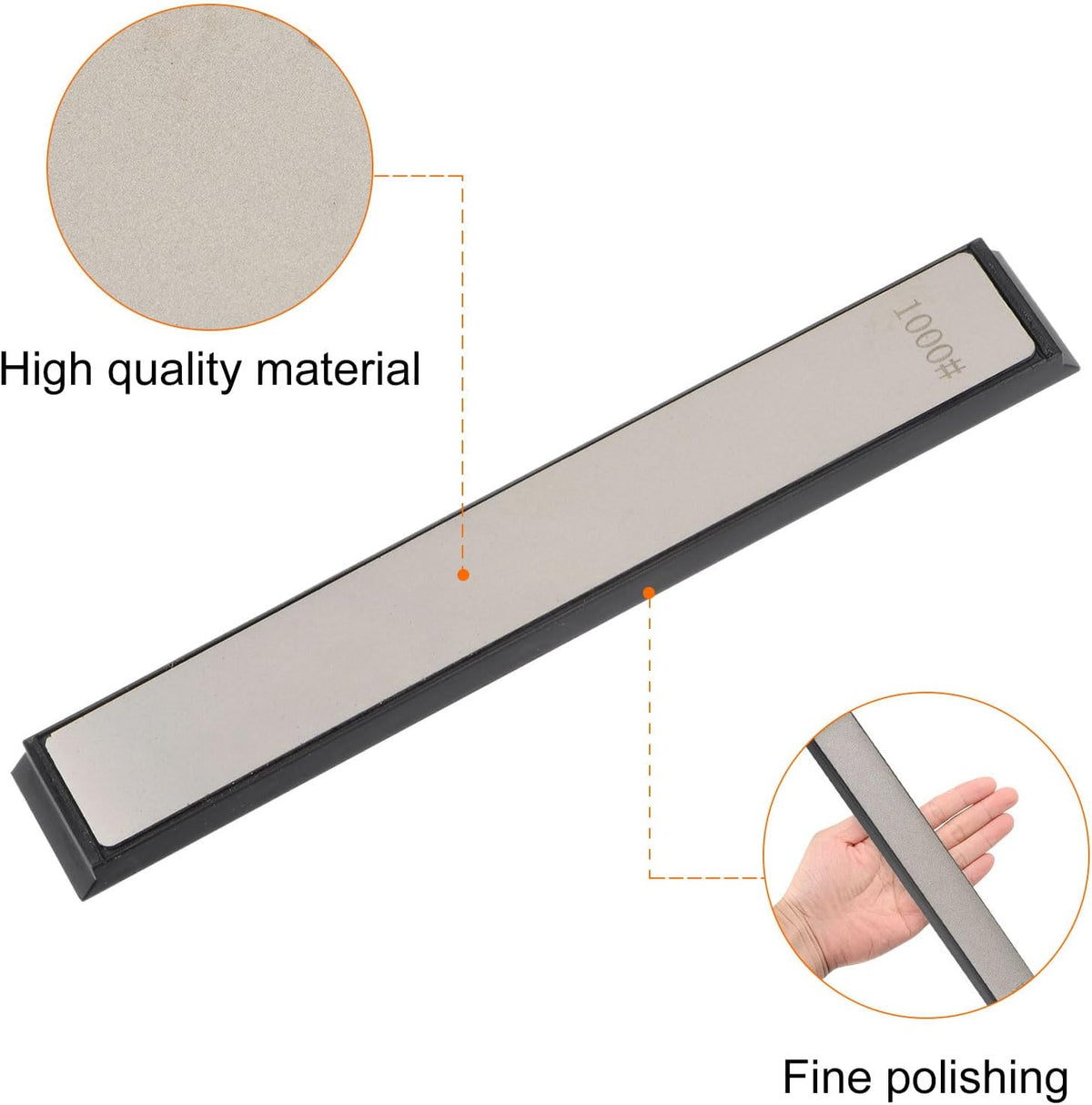 2pcs Diamond Sharpening Stone Set 800 Grit for Scissors Kitchen Tools