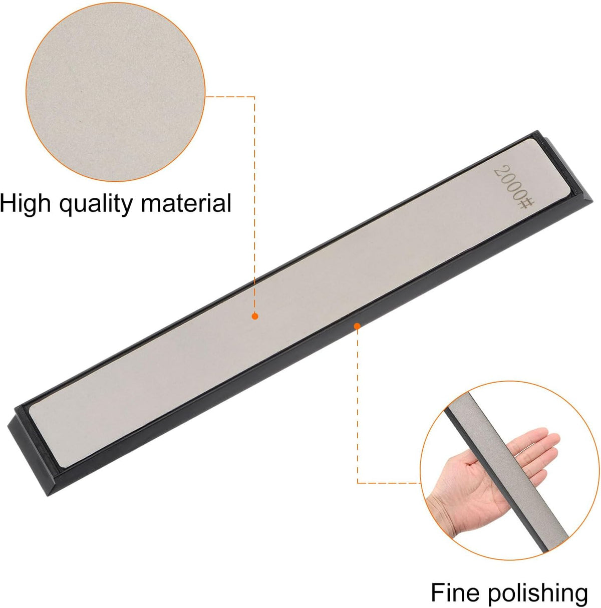 2pcs Diamond Sharpening Stone Set 800 Grit for Scissors Kitchen Tools