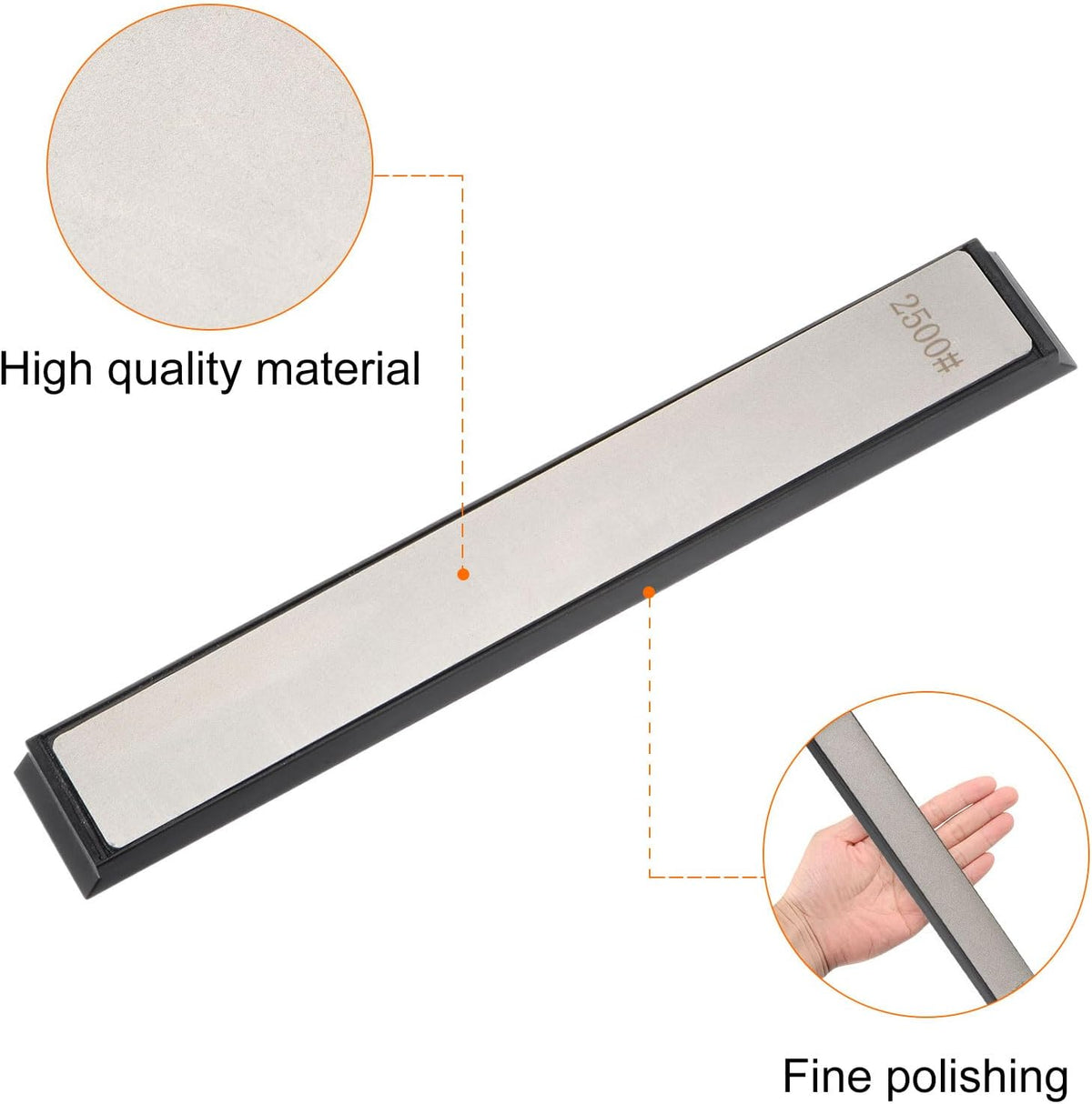 2pcs Diamond Sharpening Stone Set 800 Grit for Scissors Kitchen Tools