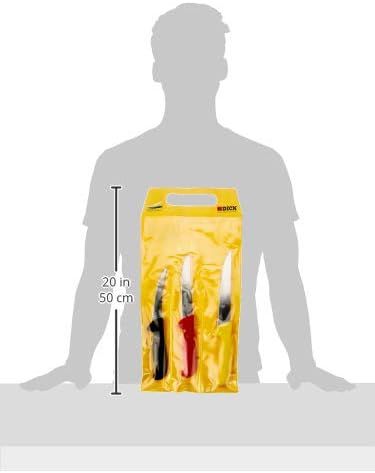 ErgoGrip Knife Set 3 pcs - Butcher knife set - Boning 5.1", Wide boning 5.9" & Cut-off 7.1" knives & 56 HRC - Ideal for processing meat - NSF Certified - Stainless steel - Made in Germany