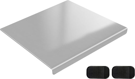 Large Stainless Steel Cutting Board with Lip, Heavy Duty Baking Cutting Chopping Boards for Kitchen, Meat, Fruits, Vegetables, Bread and Baking (19.7" X 15.7"/ 50 X 40cm)