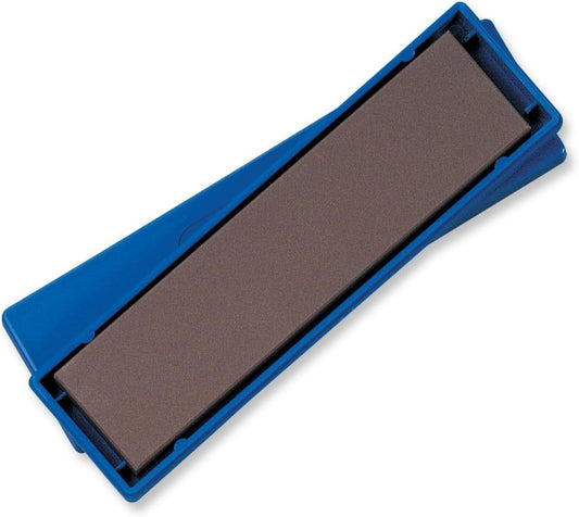 2 x 8" BenchStone with Polymer Case - Medium Grit | Ultra-Hard Alumina Ceramic Benchstone for Sharpening Knives and Woodworking Tools Without Oil or Water