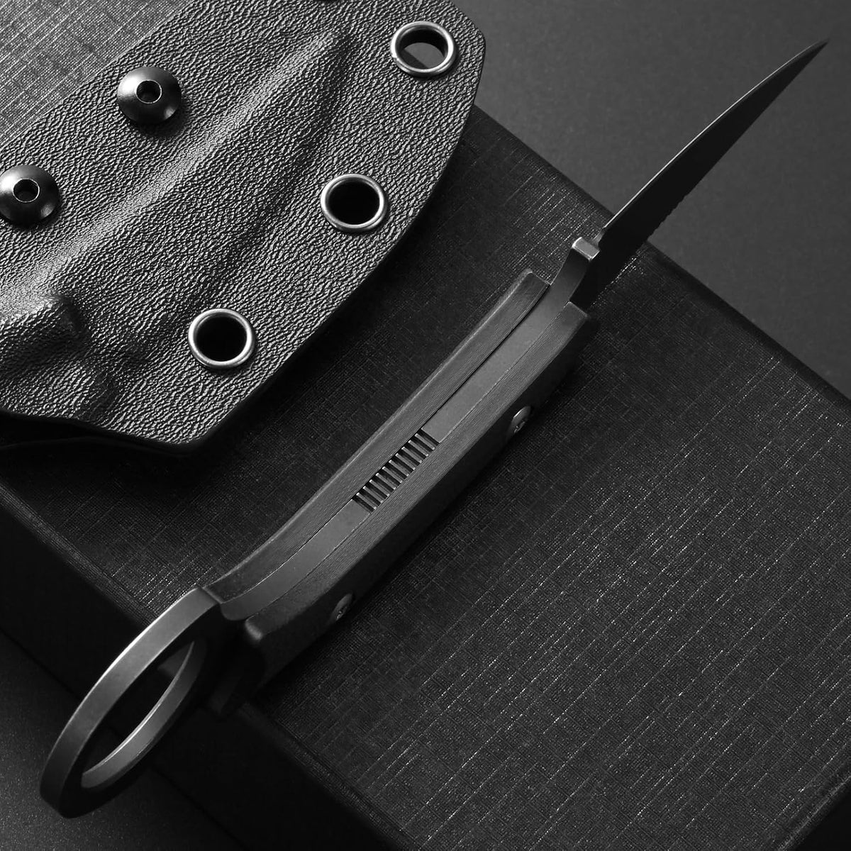 C1150 Fixed Blade Knife D2 Steel Blade G10 Handle Claw Knife for Outdoor EDC Tool Camping Hiking(Silver)