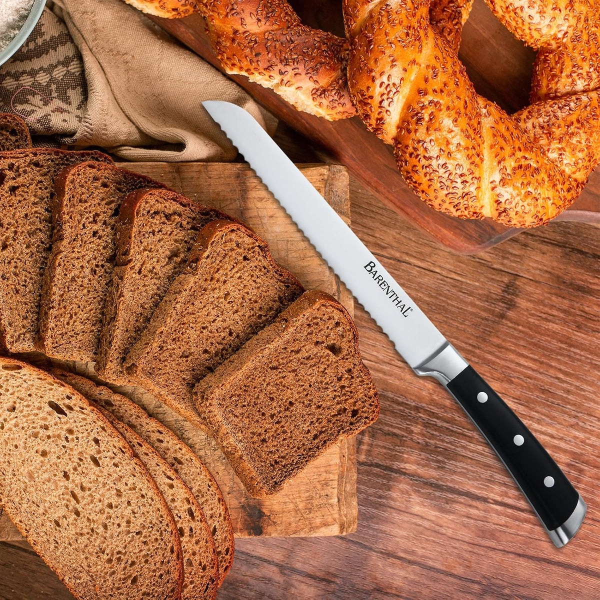 Steak Knives Set of 6, German Stainless Steel Sharp Steak Knife Set, 4.8 Inch Serrated Knives with Box, Steak Knifes for Home Party Christmas Gift
