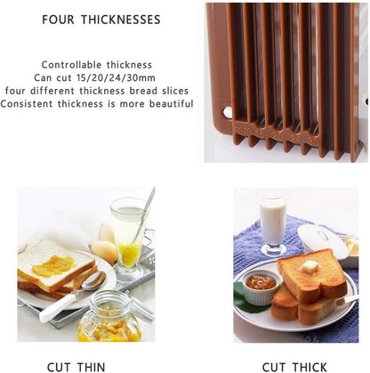 Foldable Compact Bread Slicing Guide for Homemade Bread & Sandwiches | Foldable, Compact Bread Slicing Guide, Kitchen Accessories, For Homemade Bread Bagel Loaf Sandwich