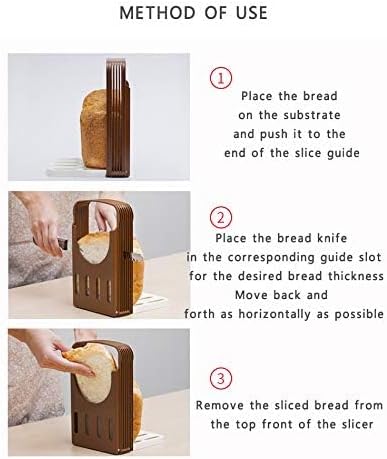 Foldable Compact Bread Slicing Guide for Homemade Bread & Sandwiches | Foldable, Compact Bread Slicing Guide, Kitchen Accessories, For Homemade Bread Bagel Loaf Sandwich