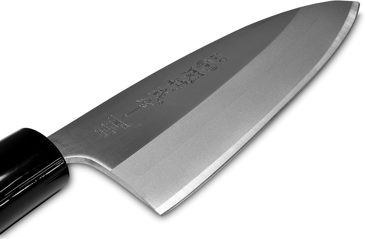 Seki Japan TSUBAZO Japanese Sushi Chef Knife, Stainless Steel Sashimi Deba Knife, Shiraki Handle, 150 mm (5.9 in)